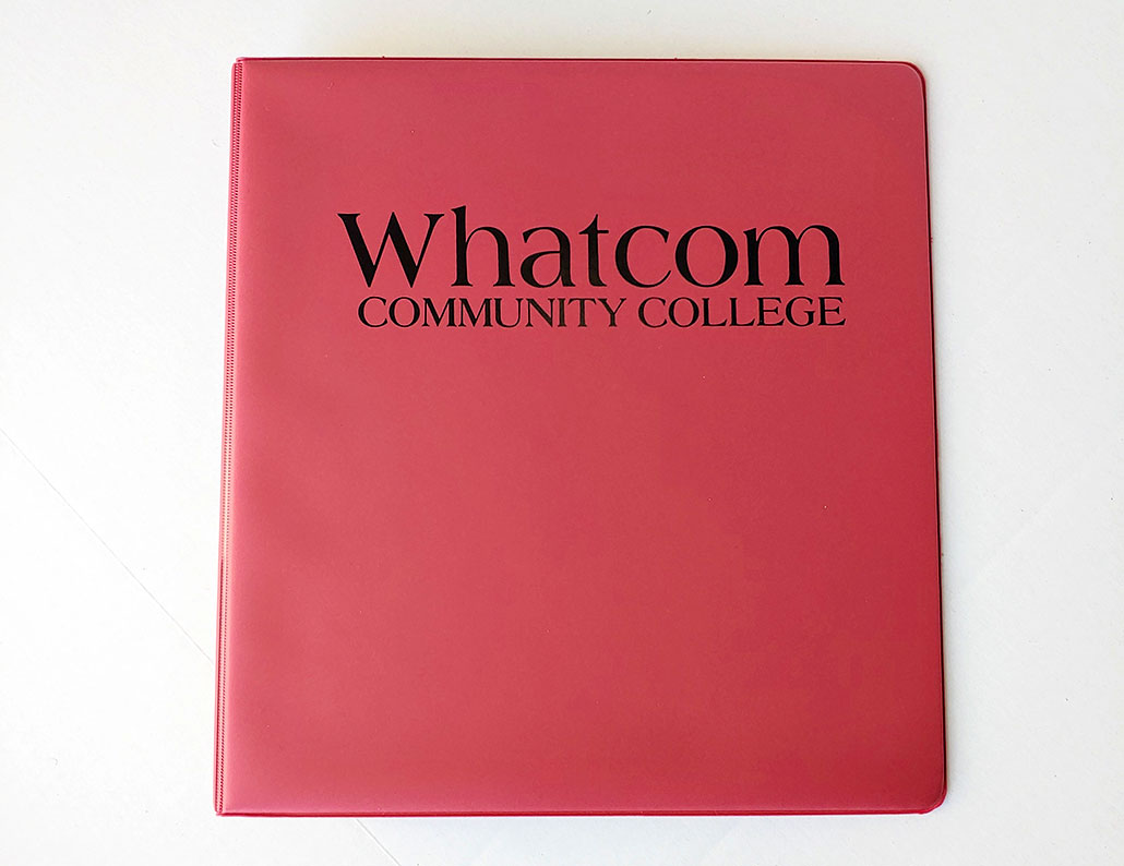 Burgundy Whatcom notebook